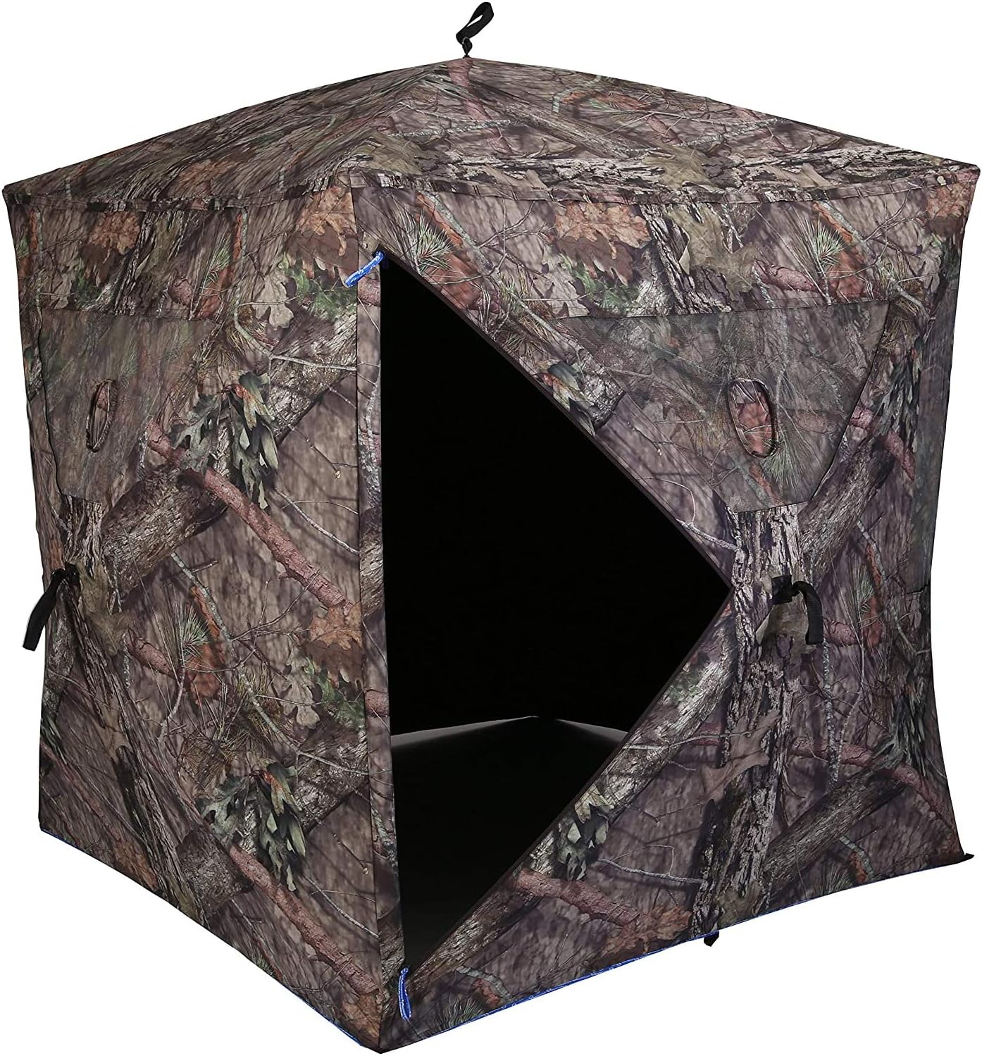 Ameristep Element Hub-Style Durable Noise-Free Hunting Ground Blind with Shoot-Through Mesh Windows & Gun Ports | 3 Hunters Concealment | Mossy Oak Break Up Country Camo | Easy Setup & Takedown
