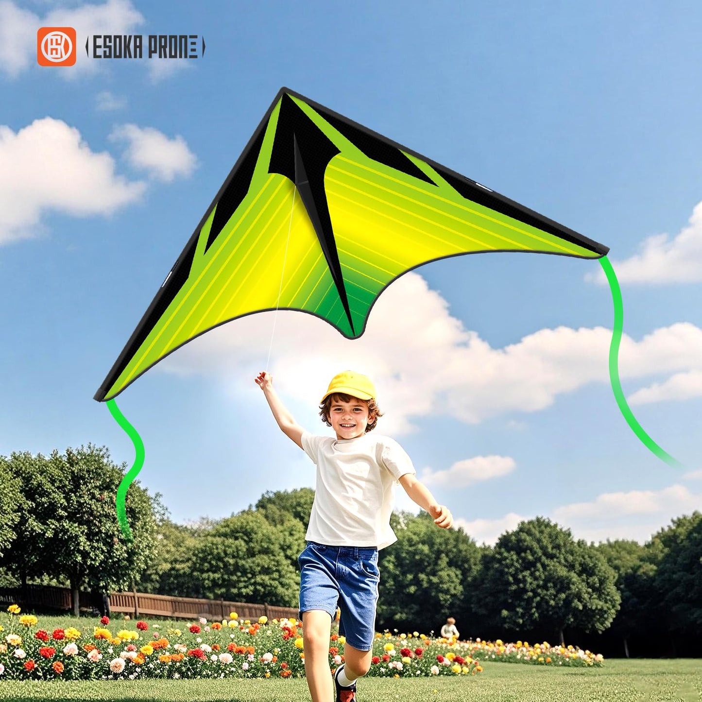 Kites for Adults & Kids Ages 4-8,Beach Kites Easy to Fly for Beginner, with Handle and 328ft Kite String，Best Toy and Gift for Boys & Girls. (Flying Fish+Grassland+Octopus, 3)
