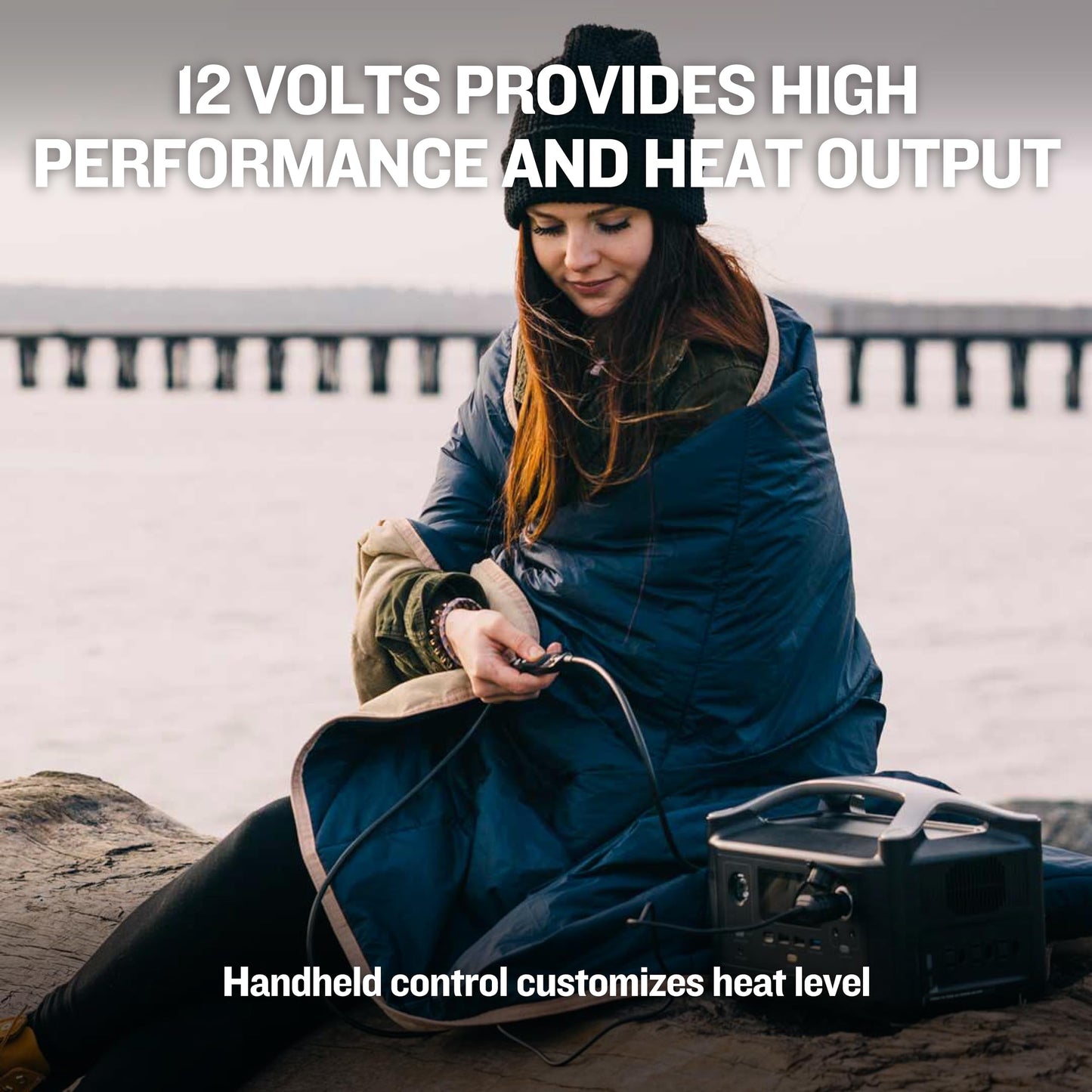 Ignik Topside 12-Volt Powered Portable Heated Blanket, Arctic