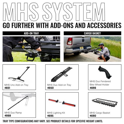 Saris MHS Bike Carrier Modular Hitch System for Cars, Trucks and SUVs, Precision Machined Aluminum Bike Rack