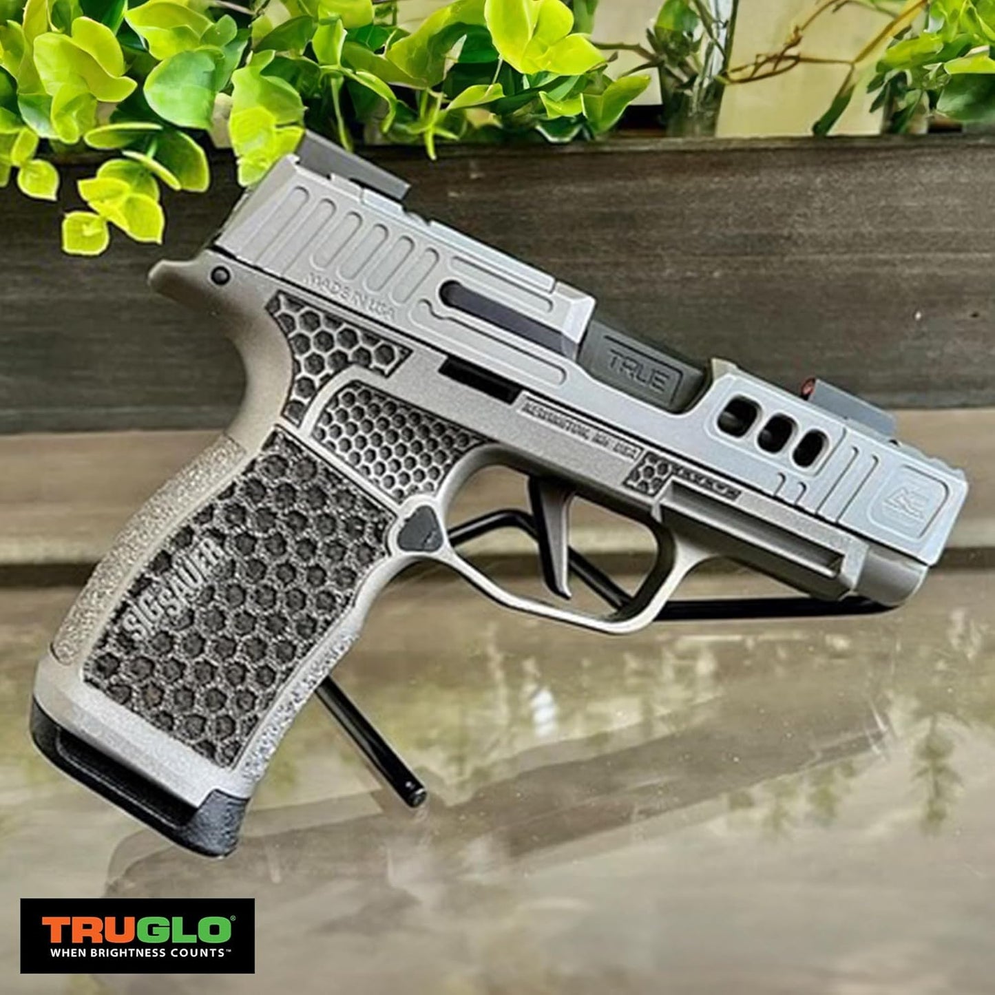 Truglo TFX PRO Night Sight for Handguns - Glowing Tritium & Fiber Optic, Compact & Durable