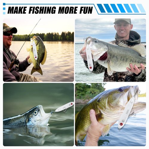 Catfish Rattling Line Float Rig Lure Demon Dragon Style Peg Catfish Spook Rattle Floats for Santee Rig Catfishing Blank Unpainted Fishing Lures 20 Pack