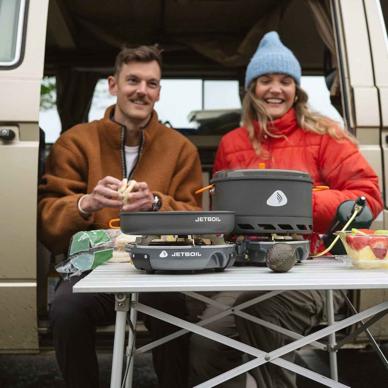 Jetboil Genesis Basecamp Camping Stove & Cookware System for Backpacking