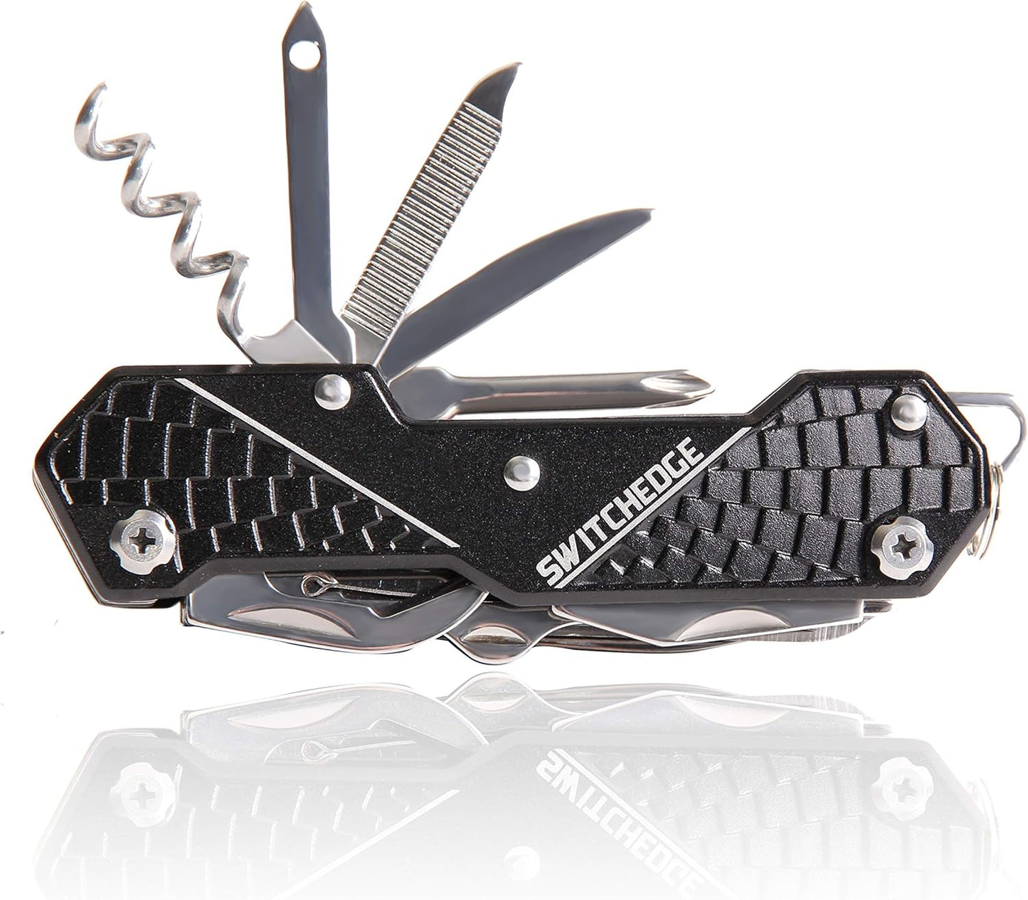 14 Tools in One Black Pocket Knife