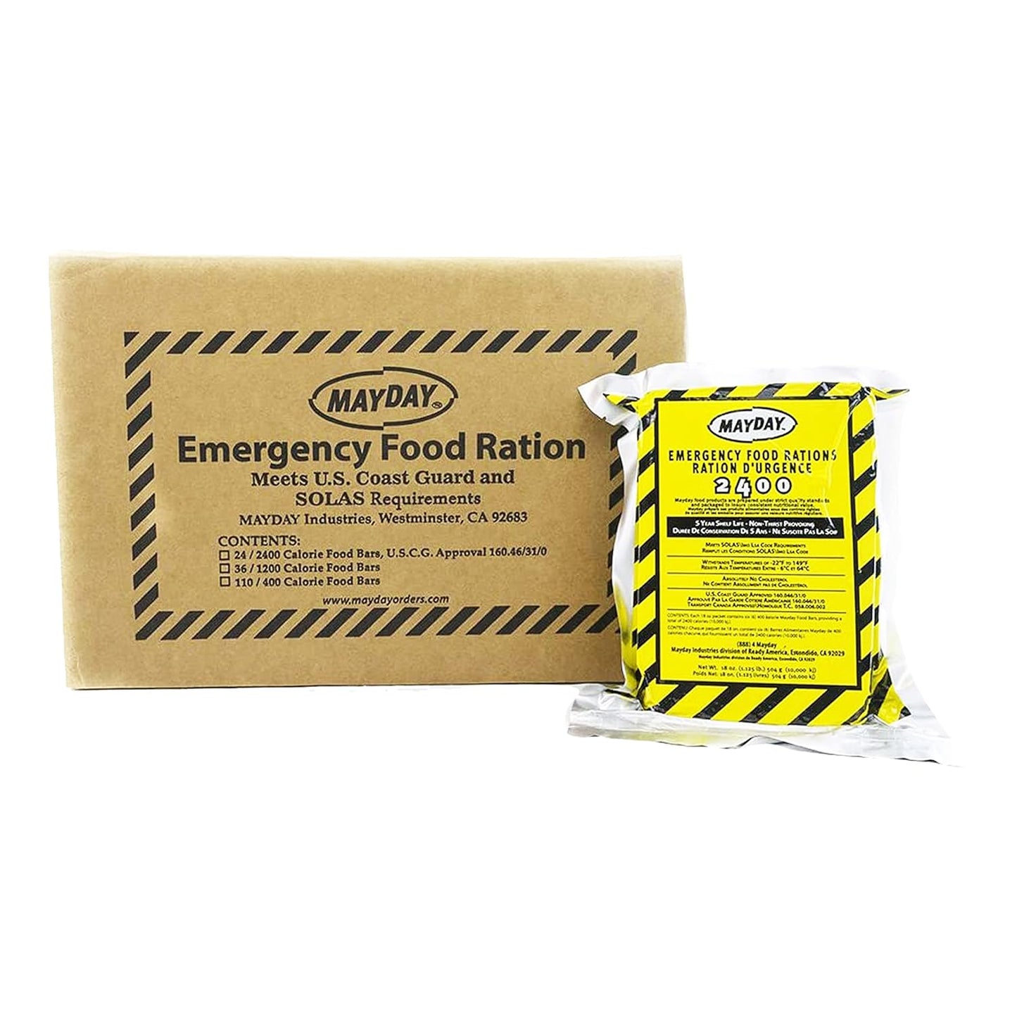 9 Meals 3 Day 3600 Calorie Emergency Survival Food Bar Ration Car Kit Bug Out