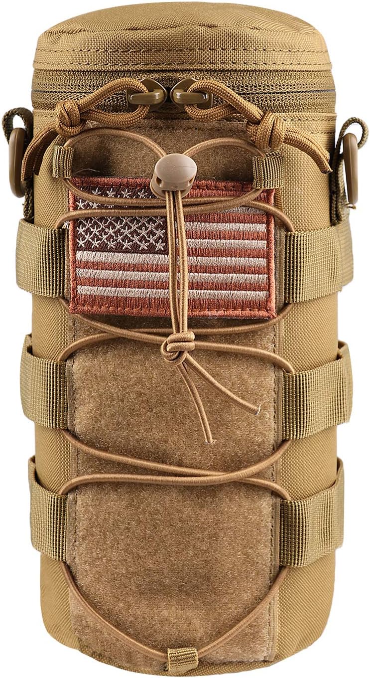 AMYIPO Water Bottle Pouch Molle Tactical Holder Storage Bag for 32oz Carrier