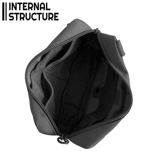 Tanzueji Tactical Molle Admin Pouch | Utility EDC Tool Pouch Bag | Backpack Strap Pouch | Battle Belt Accessories Pouch for Chest Vest Waist Gear