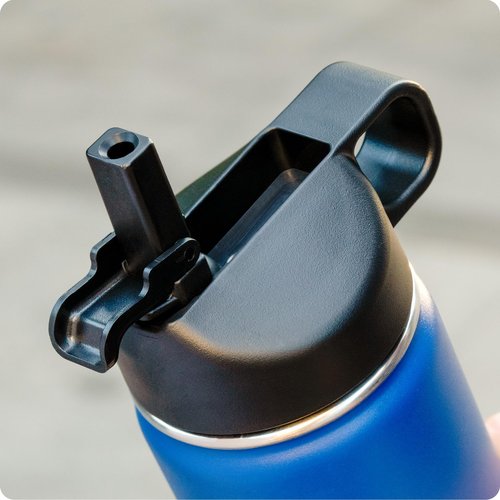 Prurex Dust Cover Straw Lid for Hydro Flask Wide Mouth Water Bottle,Replacement Straw Cap with Straw for Hydroflask 12-64 oz Wide Mouth Bottle