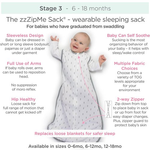 Baby Velvet Sleeping Sack - Pastel Pink Wearable Blanket for 12-18 Months with 2-Way Zipper
