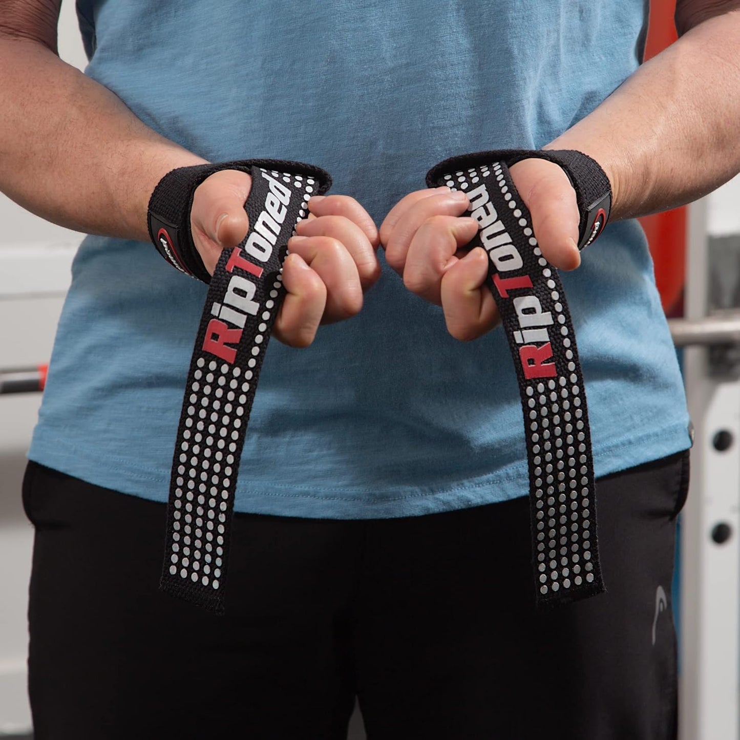 Rip Toned Performance Wrist Straps For Weightlifting - 23" Weight Lifting Straps for Men, Women (Padded) - Cotton Gym Wrist Wraps for Deadlift, Strength Training, Powerlifting, Bodybuilding