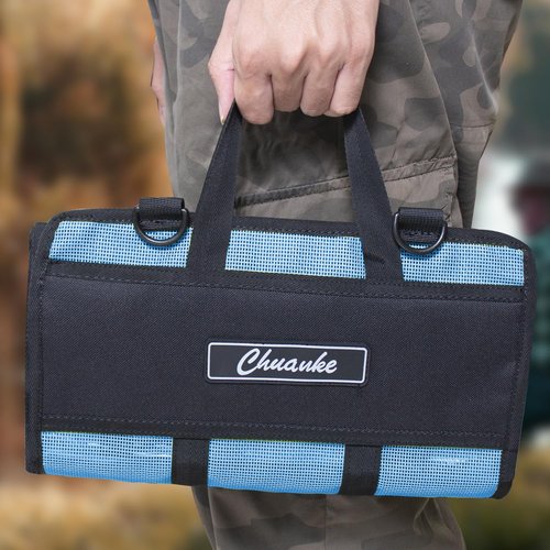 Chuanke Lure Bag 6 Pocket PVC Protective Cover Durable Fishing Bag Trolling Lure Tackle Box