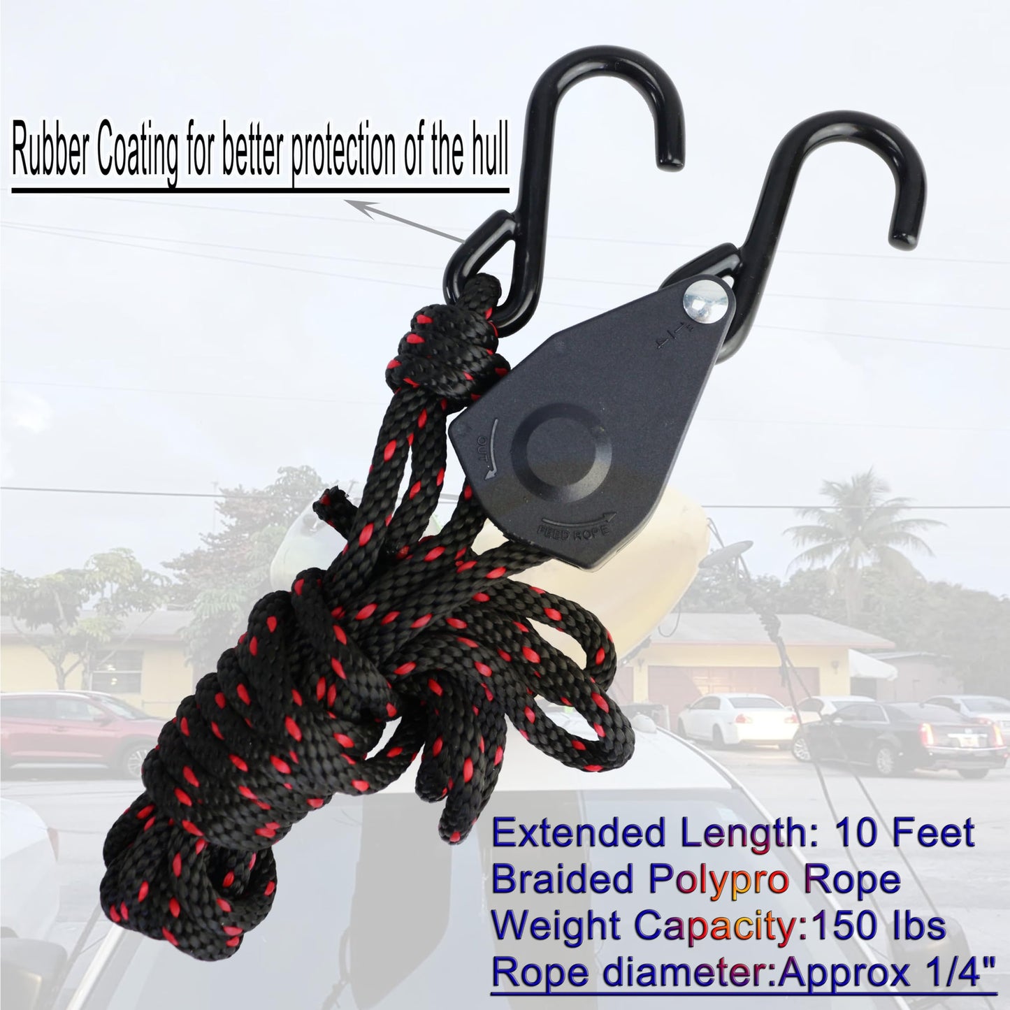 Folding Kayak roof Rack Adjustable for Kayak/Canoe/SUP,J-Bar Rack on Roof Mounting On SUV, Car and Truck Crossbars. (23-krf-2)