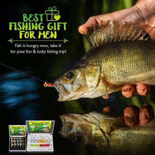 LUCKYFISHING Jig Heads Crappie Jigs Walleye Jigs Heads for Fishing Gifts for Men 1/4oz(7g)-1/0-15pcs
