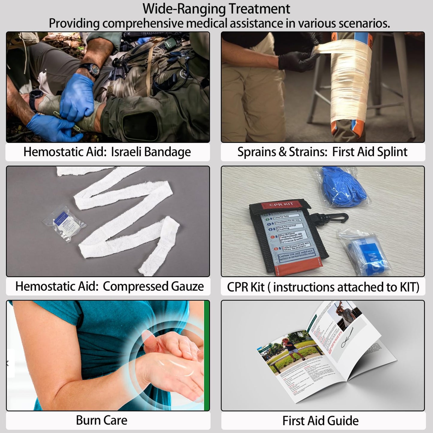 First Aid Kit Comprehensive First Aid Trauma Kit,First Aid Kits for Businesses,Car, Hiking, Backpacking, Camping, Traveling, and Cycling