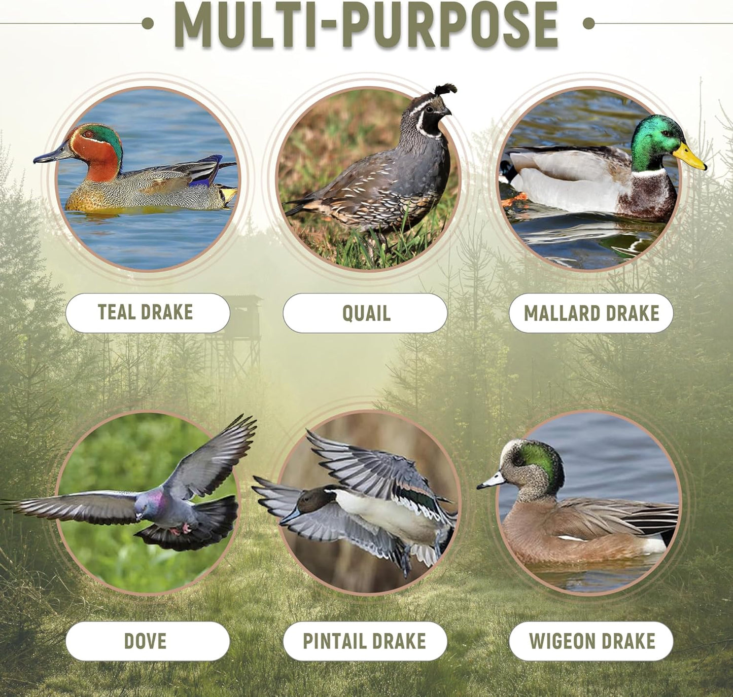 GLORYFIRE Duck Call Lanyard with Removable Drops Secures 11 Call Premium Real Nylon Game Call Lanyard Hand Braided Camo 550LB Paracord Goose Calls for Predator Ducks