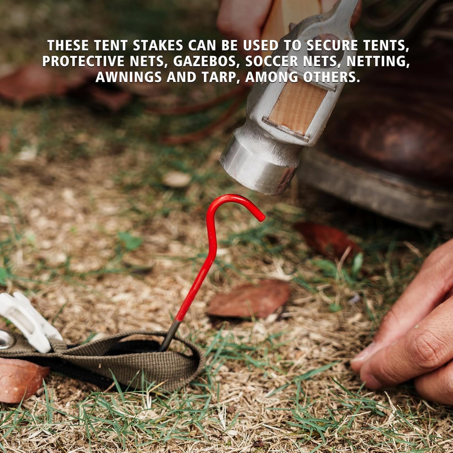 iBasingo 12pcs/lot Titanium Alloy Pegs Outdoor Camping Tent Stakes Portable Elbow Grass Tent Nail A-Ti4001P