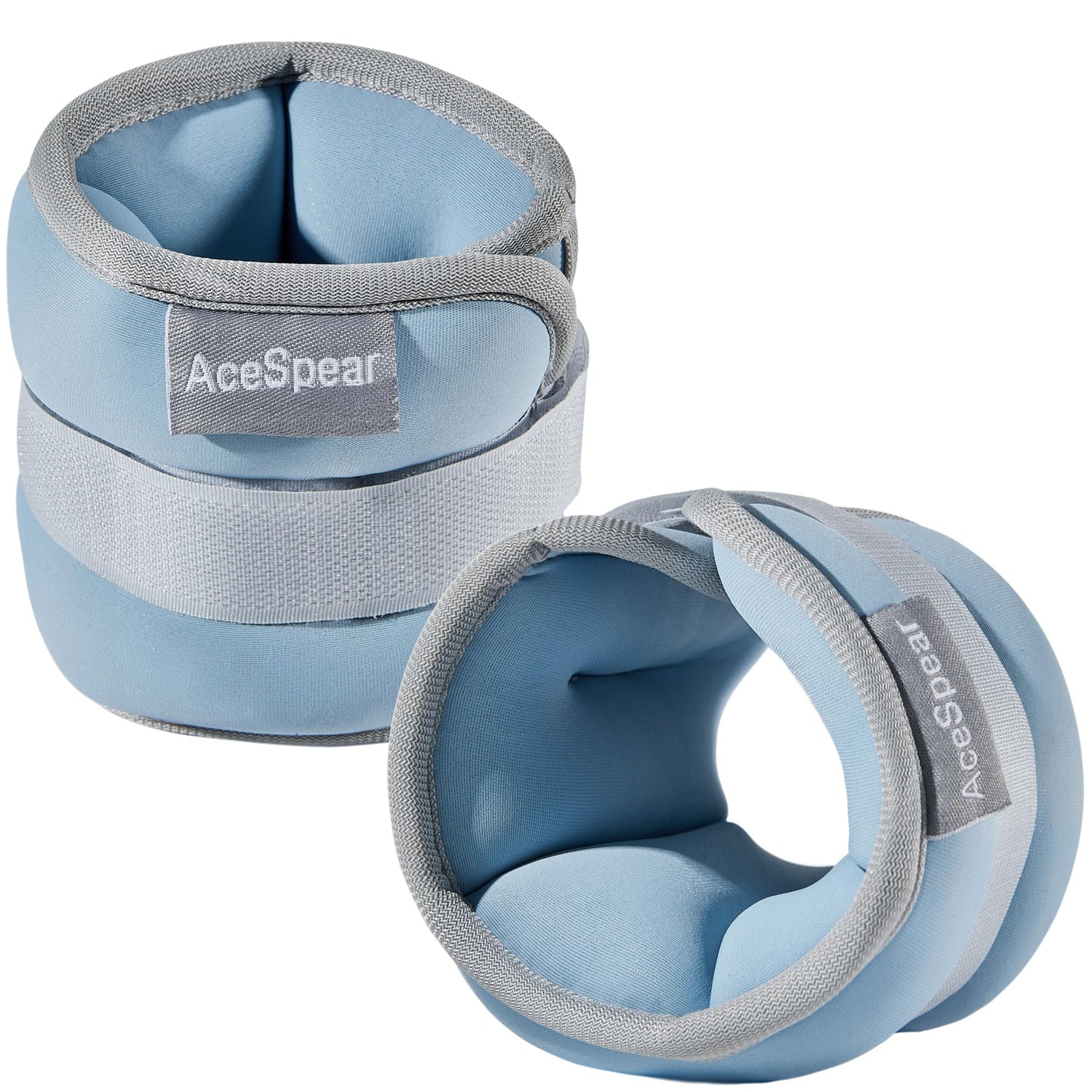 AceSpear Ankle Weights for Men Women Wrist Weights 2 * 1lb 2lbs 3lbs 4lbs 5lbs 6lbs Leg Weights Sandbags Kids Arm Hand Weights for Fitness Walking Running Gym