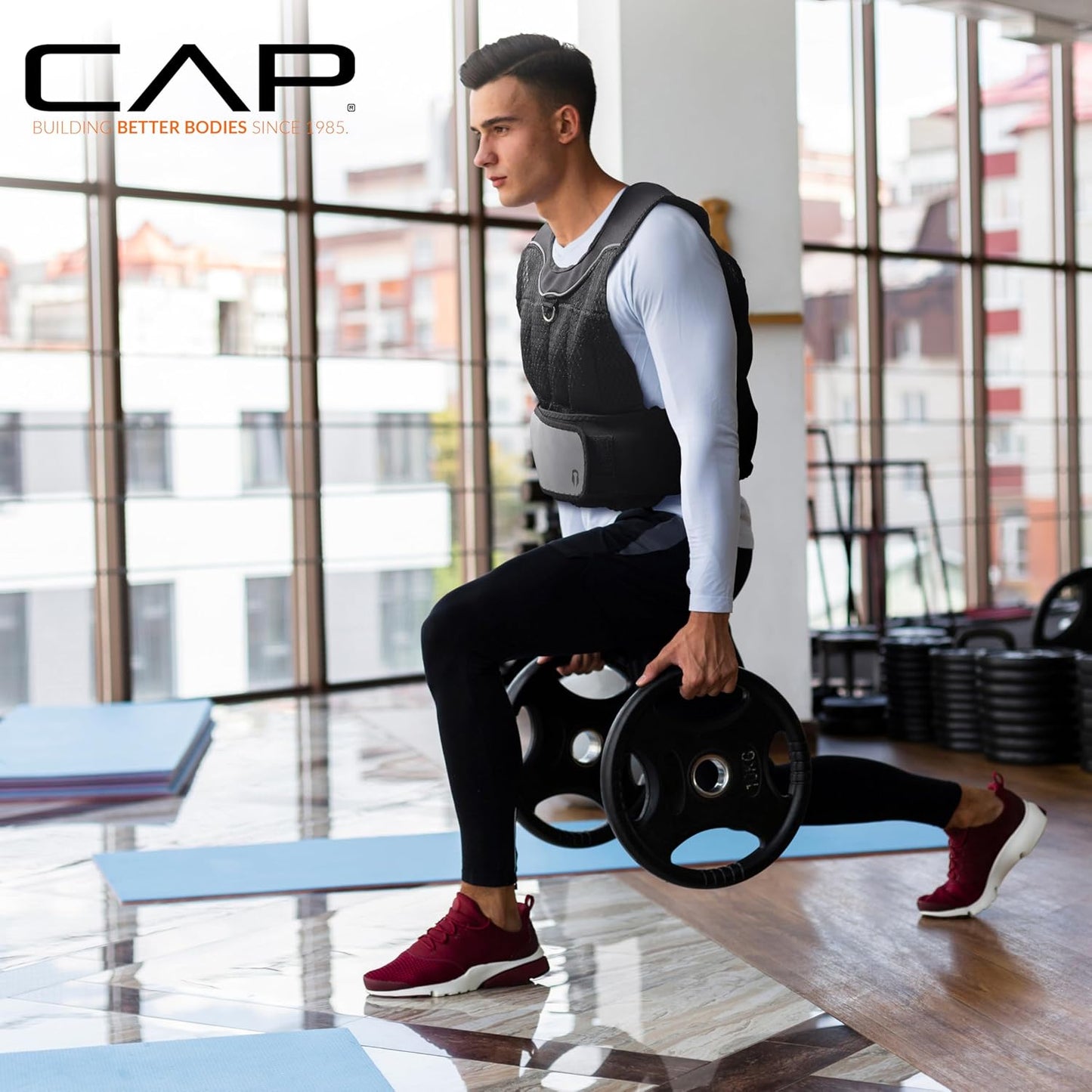 Adjustable Weighted Vest by CAP Barbell | Custom Fit for Enhanced Workouts
