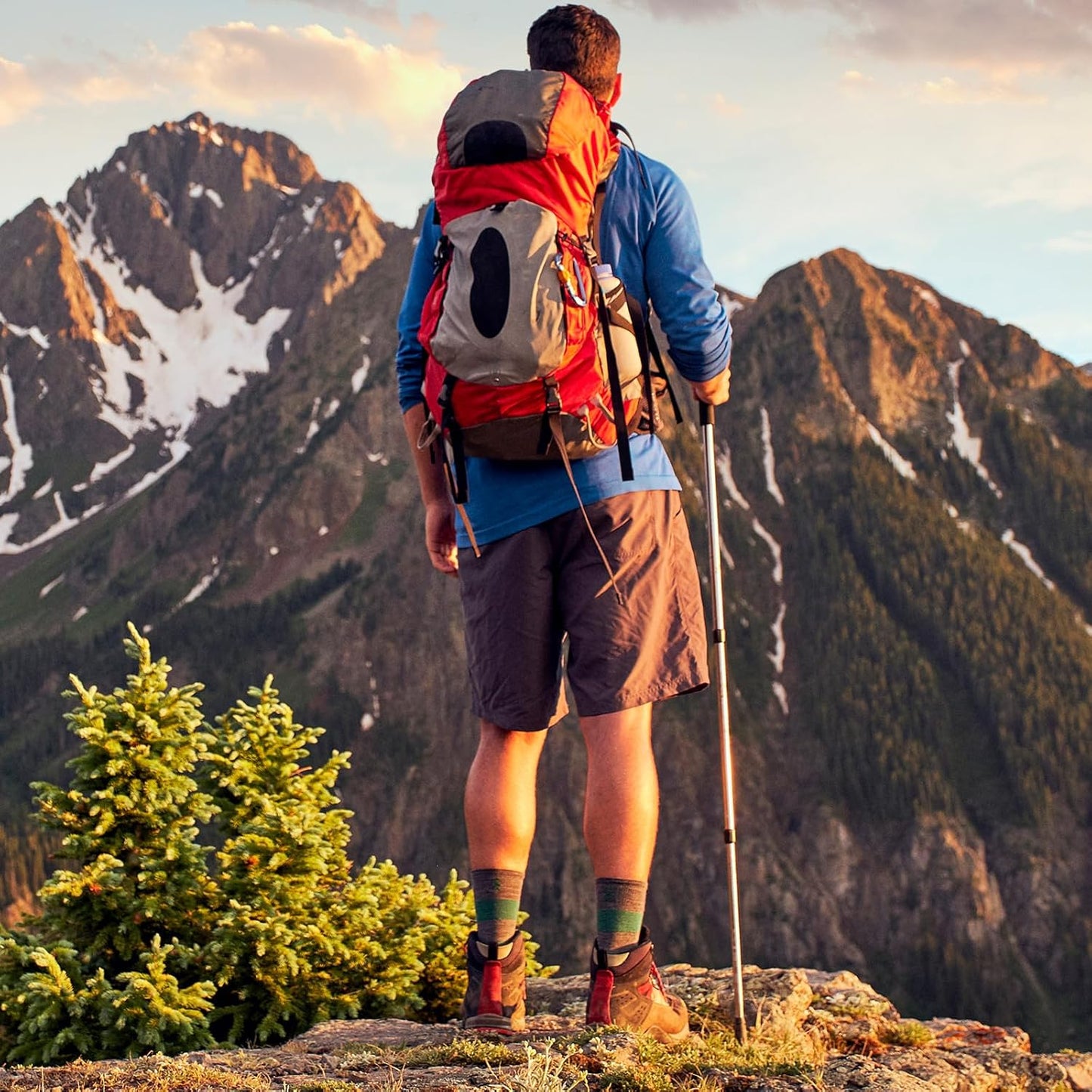 Jakuva Black Rubber Diamonds Trekking Pole Replacement Tip Protectors - Fits Most Standard Hiking Poles - Shock Absorbing, Adds Grip and Stability