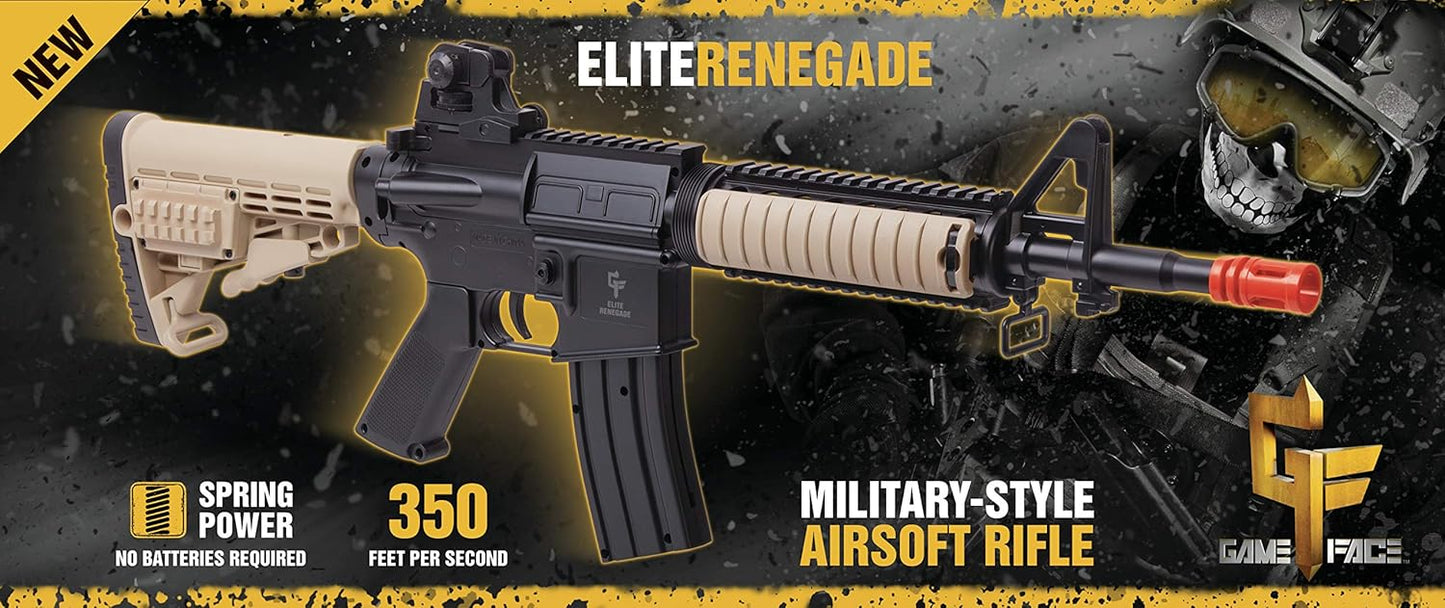 Game Face GFR37 Elite Renegade Spring-Powered Airsoft Rifle