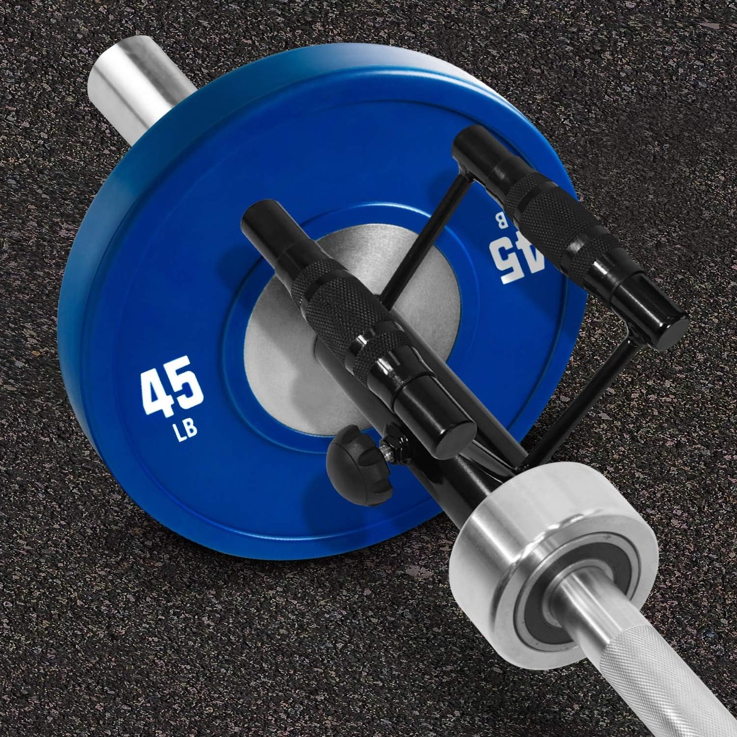 Yes4All Deluxe T-Bar Row Platform – Full 360° Swivel & Easy to Install – Fits 1” Standard and 2” Olympic Bars (8. Black - T-Bar Row Platform + Lock Jaw 1inch & 2inch)