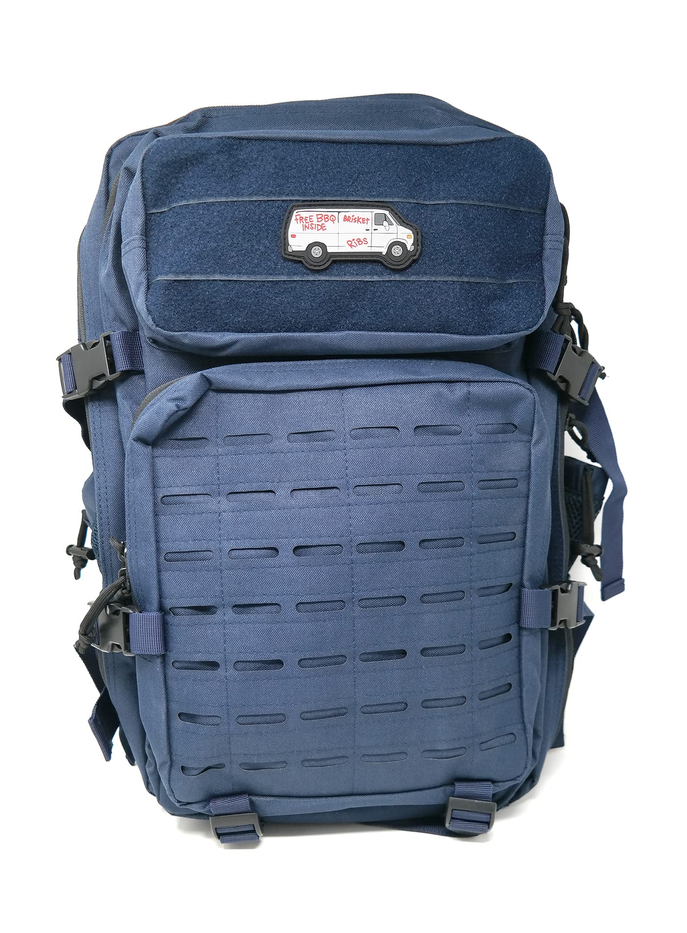 Free BBQ Inside Van PVC Rubber Funny Tactical Hook and Loop Patch