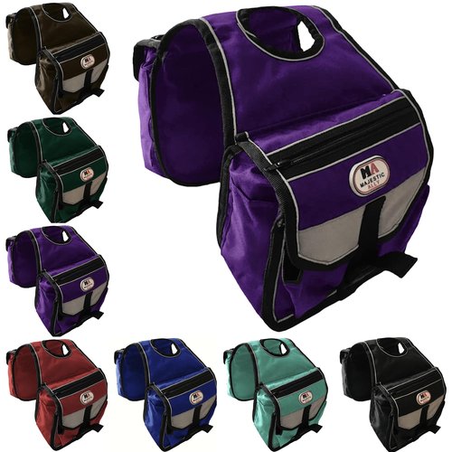 Majestic Ally Horn Bag, Nylon Insulated Padded Reflective Pockets,Two Water Bottle, Camera/Cell Phone Pocket, Horn Bag (Purple)