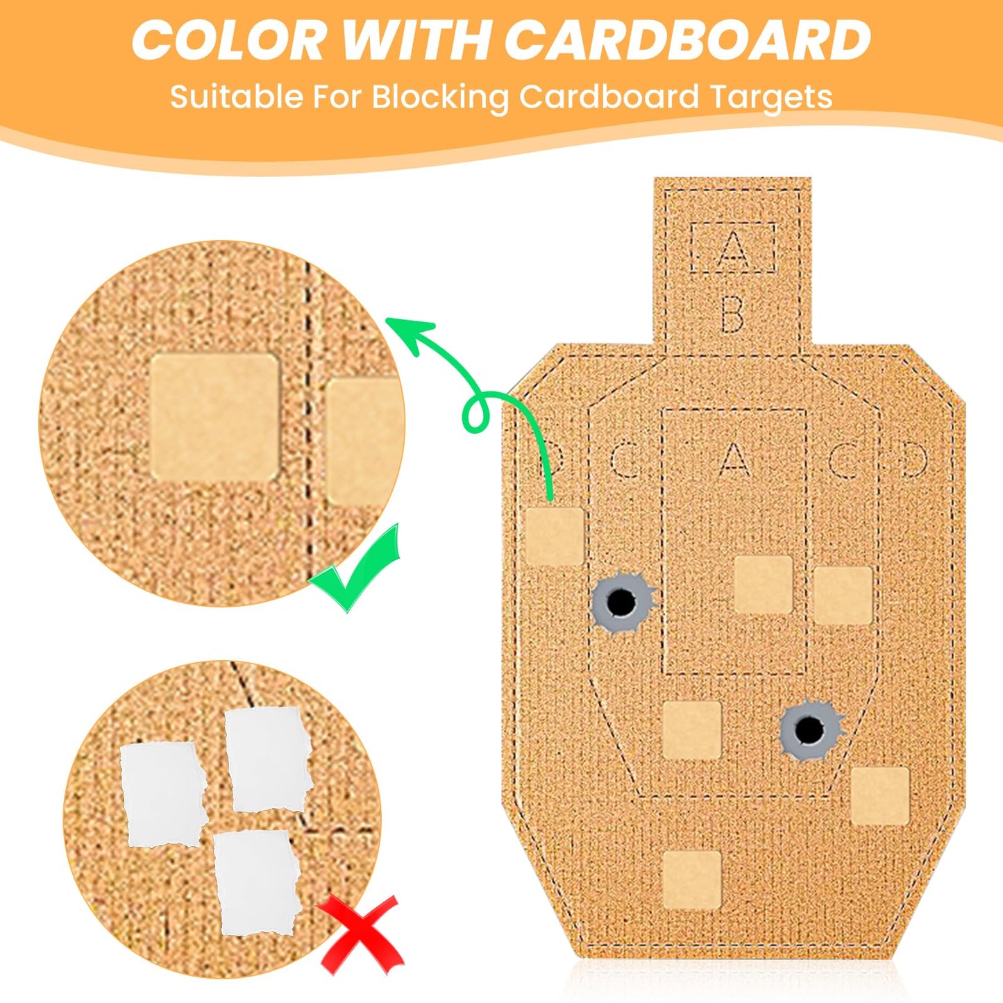 9000 Pcs/ 9 Rolls Target Pasters 0.87 Inches Square Target Stickers Self Adhesive Shooting Stickers Paper Labels for Pistol Shooting Range Practice, 1000 Per Roll