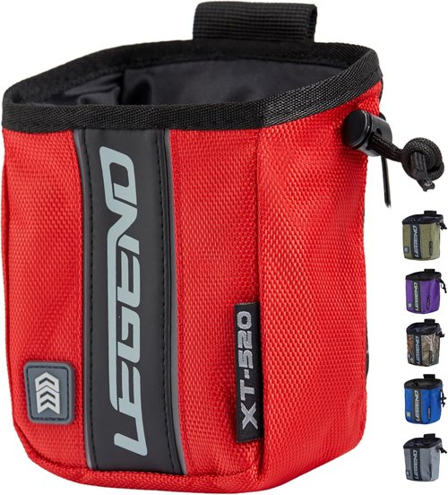 Legend XT520 Quick Release Pouch & Finger Tab Bag | Interior Divider for Better Organization & Storage of Release Aids | Attaches to Standard 2" Belt | Quick Drawstring Closure