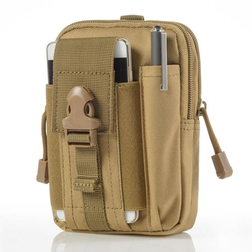 Outdoor Tactical Waist Bag Molle Pouch Military Hip Waist Compact Belt Bag Pouch Wallet Camping Phone Power Bank Camping Hiking Gear Tool Organizer