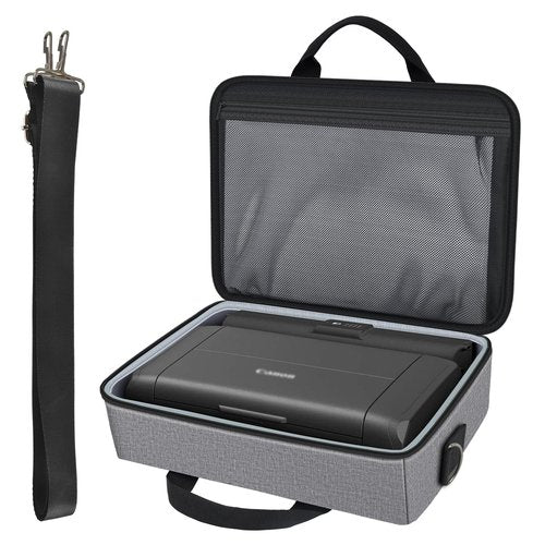 Steadtep Wireless Mobile Printer Case Compatible with Canon PIXMA TR150/ iP110 Printers, Potable Travel Storage Bag Fit for Printer Charger, Ink Cartridges, Batteries and Accessories (Box Only) -Grey