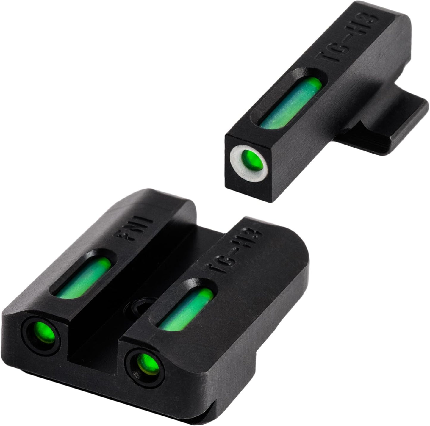 TRUGLO TFX Handgun Sight | Durable Shock-Resistant Compact Brightly Glowing Tritium & Fiber-Optic Xtreme Day/Night Sight for Handguns