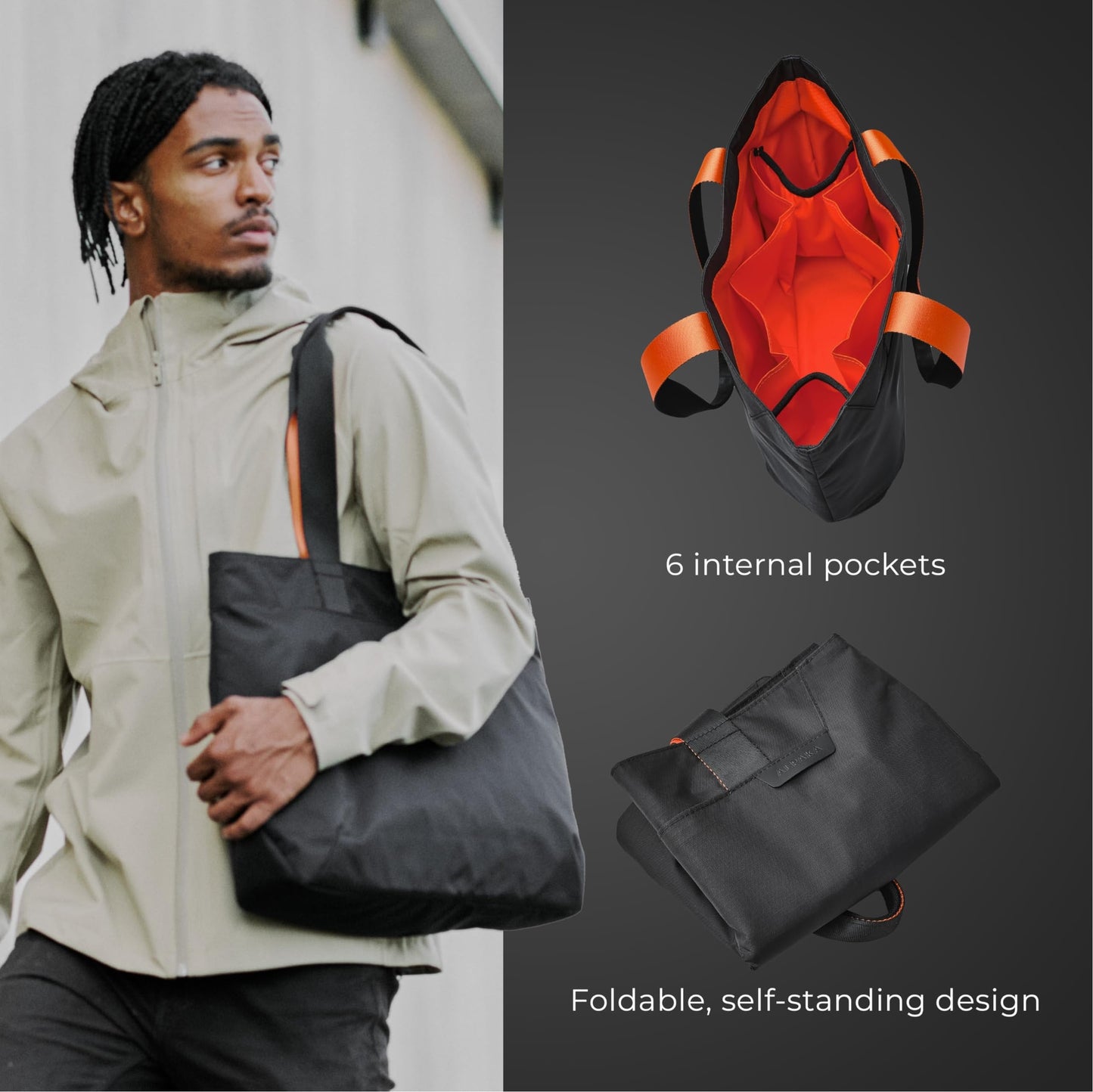 ALPAKA Elements Tote HUB Carabiner Quick Release Key Clip - Magnetic Latch - Attach to Sling Bag, Belt Loops