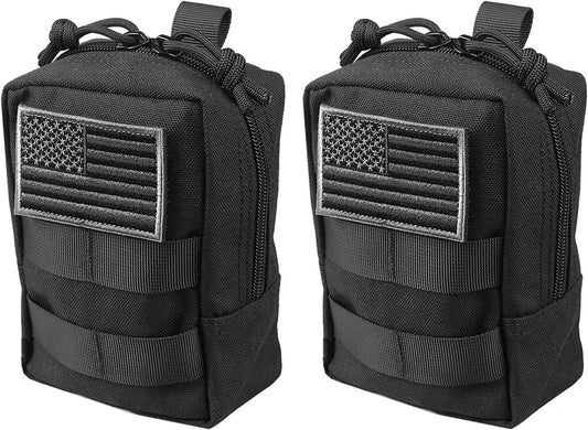 AMYIPO MOLLE Pouch Multi-Purpose Compact Tactical Waist Bags Small Utility Pouch 2 PCS Small Pouch