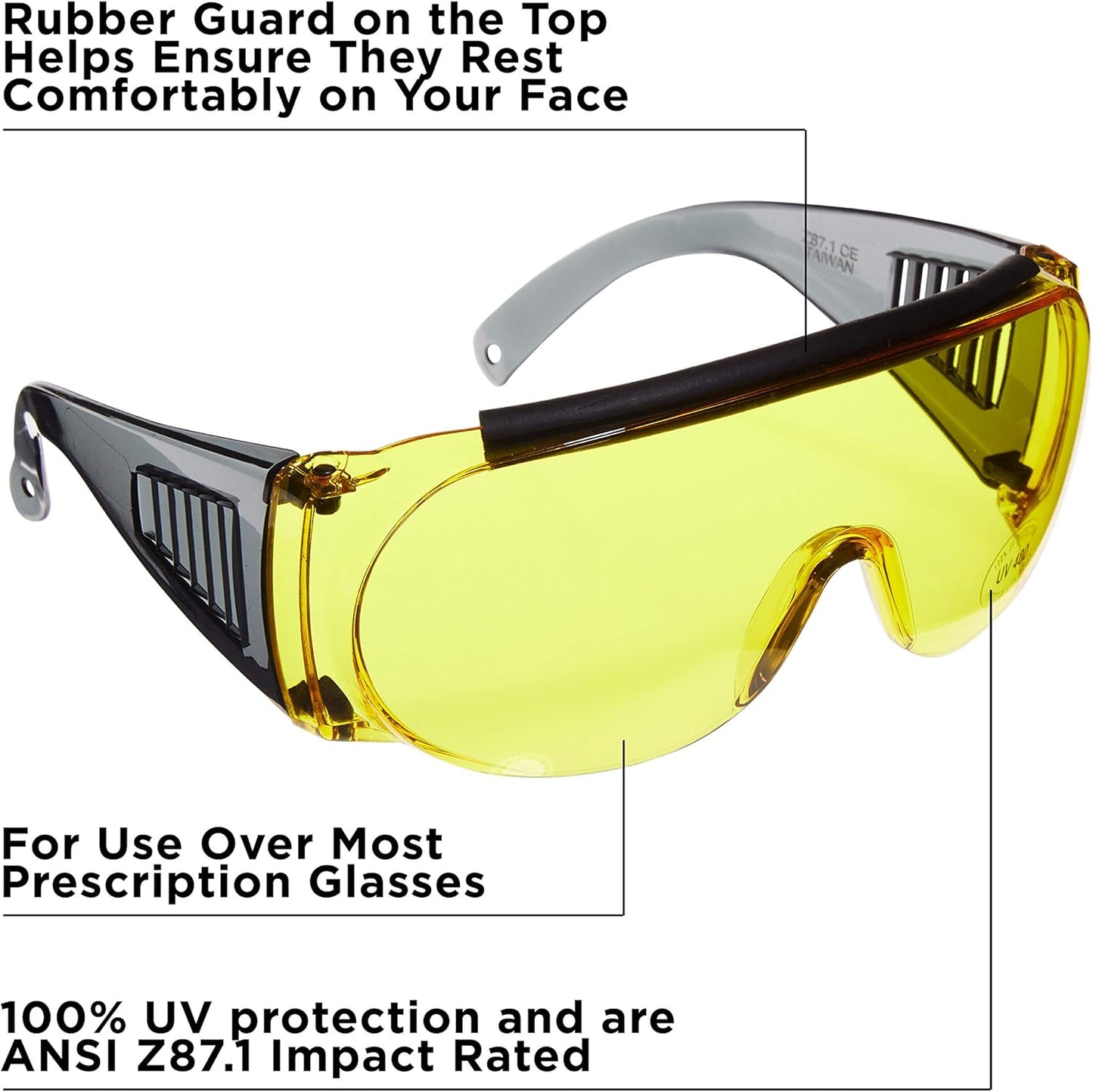 Allen Company - Ballistic Eye Protection for Men and Women - Shooting Accessories That Work with Prescription Glasses