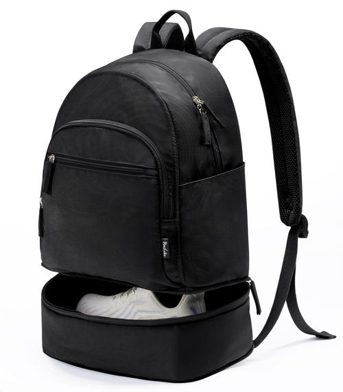 Uselike Gym Backpack for Women Small Gym bag with Expandable Shoe Compartment Waterproof Travel Backpack 26L