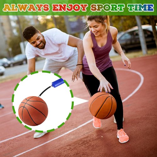 WILLBOND Ball Air Pump Bulk with Needle for Sports Balls Operation Christmas Hand Pump Portable Kit Extension Hose for Balls Basketball Soccer Christmas Volleyball Gifts(24 Sets)