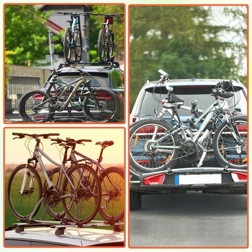 Bike Rack Straps 8 Pcs Reusable Bike Wheel Strap Adjustable Bike Wheel Stabilizer Strap Bike Tie Down Straps,Bike Straps for Rack Car and Wall Mount