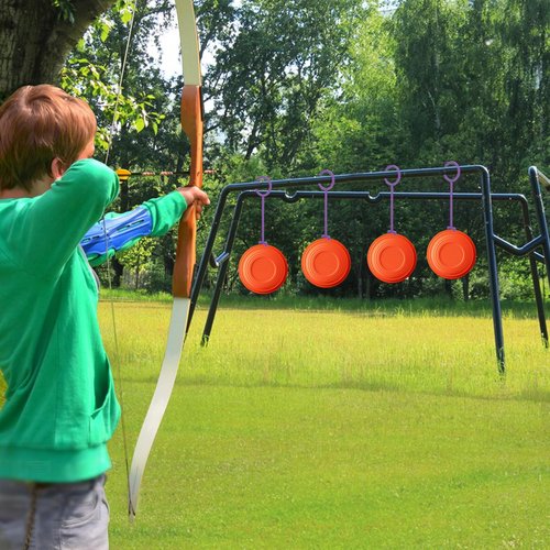 MORIVERO 30 Pcs Clay Pigeon Holders for Clay Targets, Versatile Purple Pigeon Hooks for Shooting Practice Outdoors