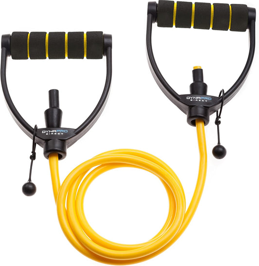 Adjustable DYNAPRO Exercise Resistance Bands with Comfort Handles - Professional Anti-Snap Quality for Workouts & Physical Therapy