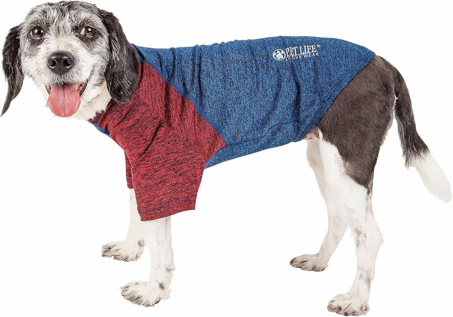 Pet Life ® Active 'Hybreed' 4-Way Stretch Two-Toned Performance Dog T-Shirt X-Large
