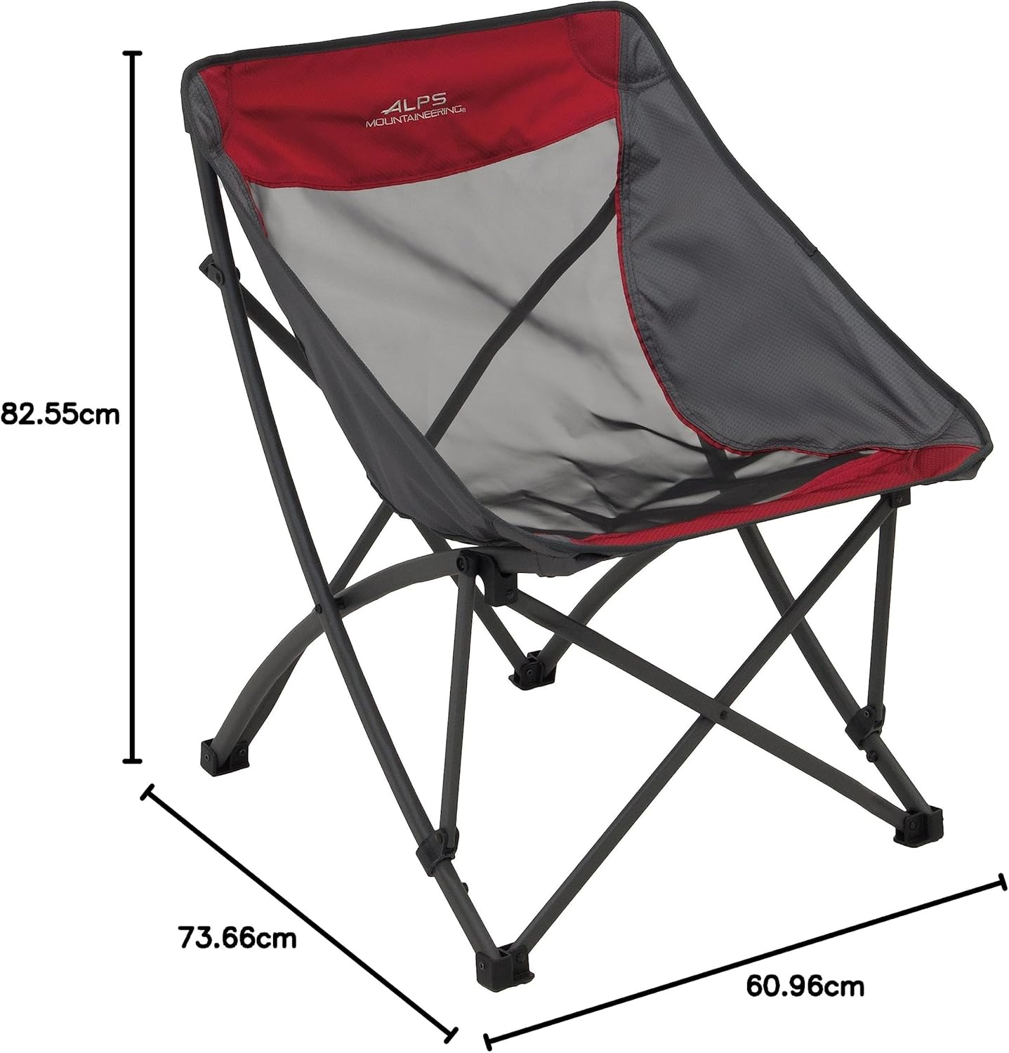 ALPS Mountaineering Camber Chair, One Size - Salsa/Charcoal