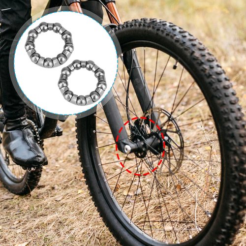 Bike Ball Crank Bearing Stainless Steel 1/4 inch x 9 Balls Bike Crank 4Pcs Replacement Mountain Bike Parts Repair Accessories for Bicycle Crank Bottom Bracket
