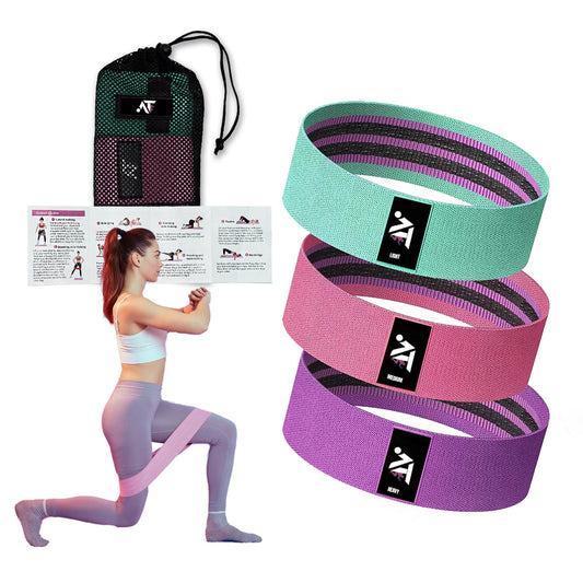 Generic Resistance Bands for Working Out - 3 Levels Exercise Bands for Full-Body Fitness - Booty Bands for Working Out - Exercising Bands for Home