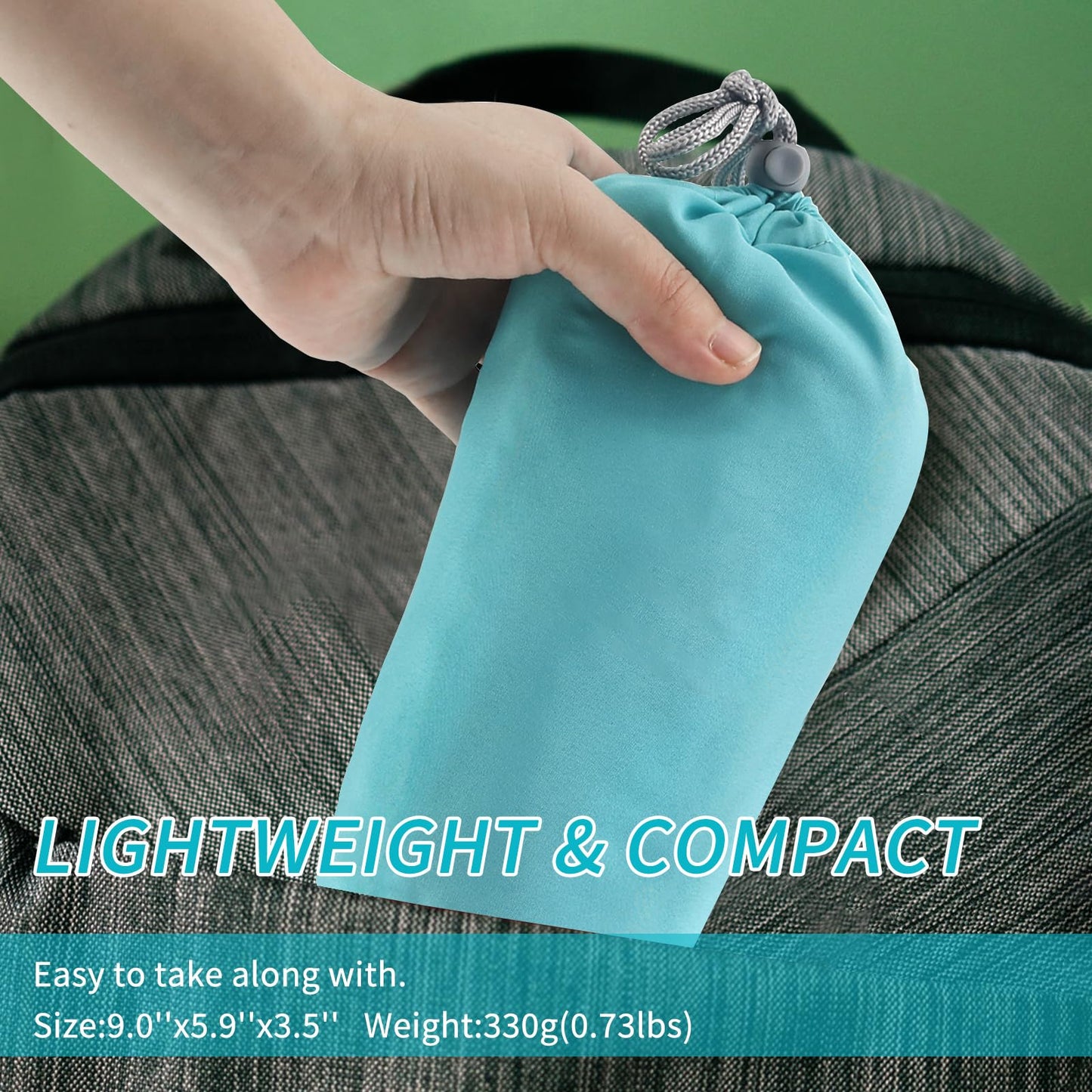 NewDoar Sleeping Bag Liner 215 * 85cm Portable Lightweight Travel Sheet with Pillow Slot Ultralight Soft Camping Sleeping Bag Liner Pongee Fabric for Camping Hiking Backpacking Hotels Hostels