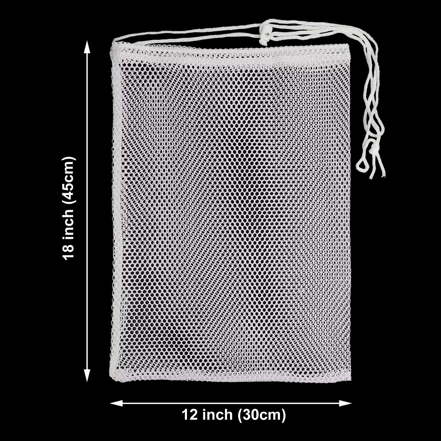 3 Pieces Shark Shooter Premium Nylon Mesh Chum Bag for Enhanced Fishing Attraction 12 x18 inch Chum Bag with Drawstring