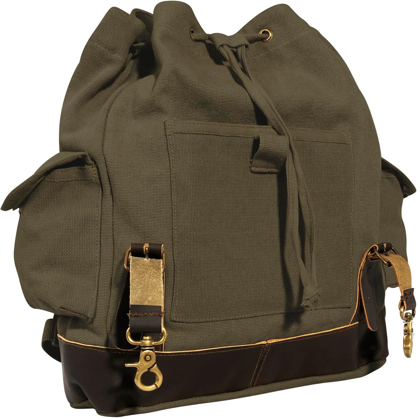 Rothco Vintage Expedition Rucksack - Classic Canvas Backpack for Everyday Adventures