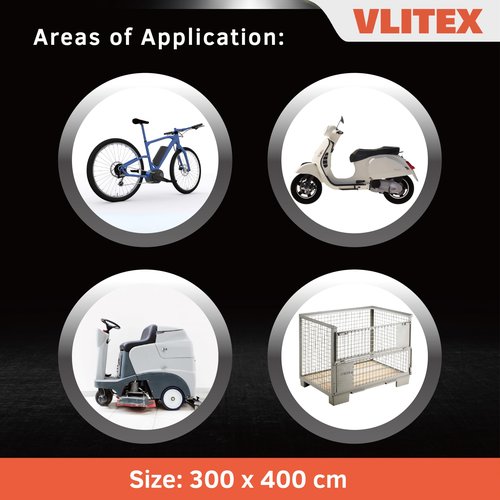 VLITEX Extra Large Fire Blanket (118 x 157 in - XL) | Engineered in Germany | Lithium Battery & Emergency Fire Suppression Blanket | Certified Fireproof Silicone & E-Fiberglass