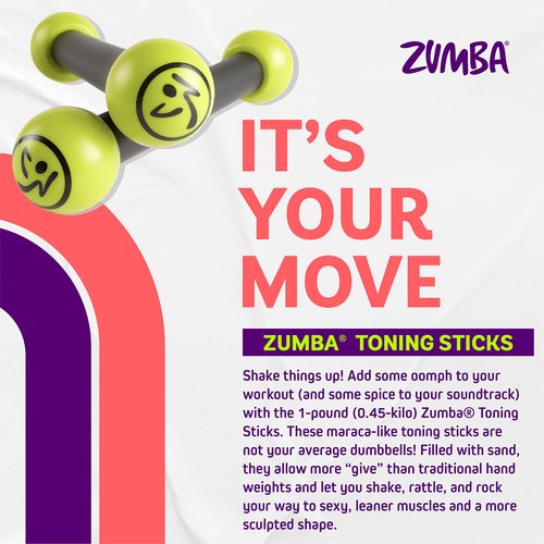 ZUMBA Toning Sticks & Weight-Loss Dance Workout DVDs and Guides Value Pack