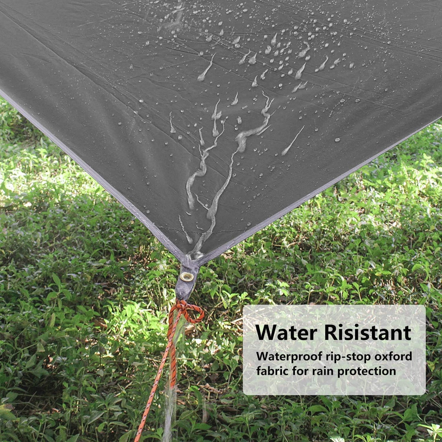 Unigear Hammock Rain Fly, 16.4/14.4/13/10ft Camping Tarp, UV Protection & Waterproof & Lightweight for Camping, Backpacking and Outdoor Adventure (Brown,10 * 10ft)